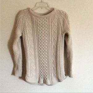 Llbean fisherman knit sweater